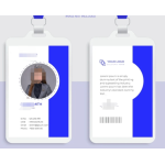 Custom Staff Work Card Smart Employee ID Badge Card Photo Name ID Number Mifare Classic School Smart ID Card
