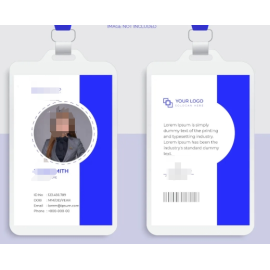 Custom Staff Work Card Smart Employee ID Badge Card Photo Name ID Number Mifare Classic School Smart ID Card