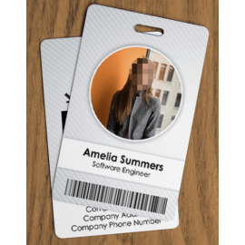 Custom Staff Work Card Smart Employee ID Badge Card Photo Name ID Number Mifare Classic School Smart ID Card