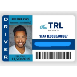 Custom Staff Work Card Smart Employee ID Badge Card Photo Name ID Number Mifare Classic School Smart ID Card