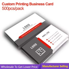 Custom Printing Double Sided Business Card 300g High Quality Paper Customized Name Cards Logo Printed Thank You Card scannable card, scannable id